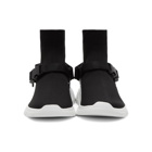 Prada Black Buckled Sock High-Top Sneakers