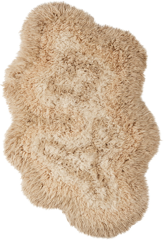 Photo: Mush Studios Beige Small Bur Shag Rug