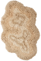 Mush Studios Beige Small Bur Shag Rug