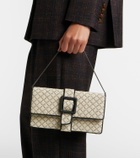 Manolo Blahnik Maycap raffia-effect clutch