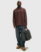 Norse Projects Fraser Relaxed Organic Loopback LS Polo Purple Men