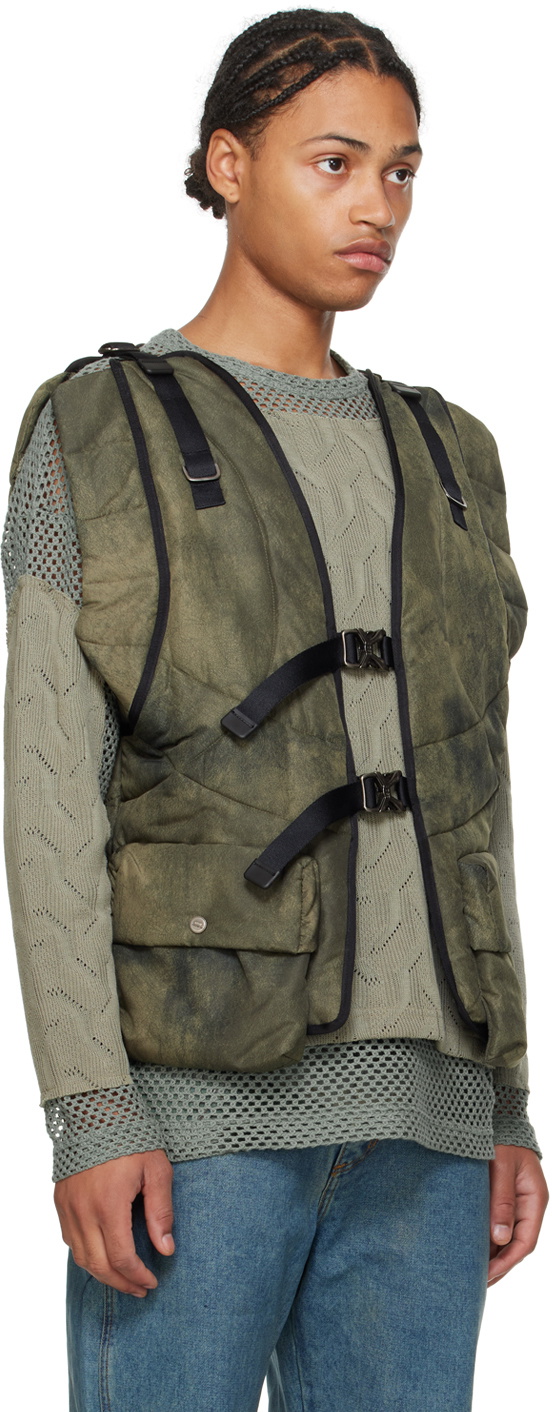 Andersson Bell Green Marble Padded Vest