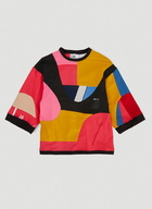 x adidas Upcycled Multi Panel T-Shirt in Multicolour