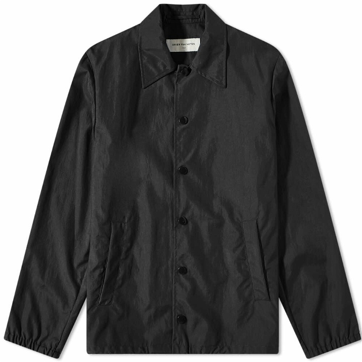 Photo: Dries Van Noten Men's Nylon Coaches Jacket in Black