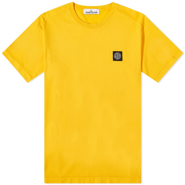 Photo: Stone Island Men's Patch T-Shirt in Yellow