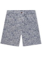 UNIVERSAL WORKS - Paisley Cotton-Jacquard Shorts - Blue