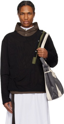 Kiko Kostadinov Brown & Black Inex Hoodie