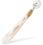 Deakin & Francis - Rhodium-Plated, Horn and Swarovski Crystal Travel Shoehorn - Silver