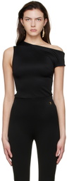 Atlein Black Viscose T-Shirt