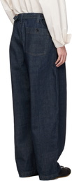 LEMAIRE Blue Maxi Workwear Jeans