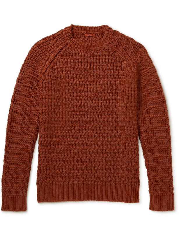 Photo: Barena - Ribbed Wool-Blend Sweater - Brown