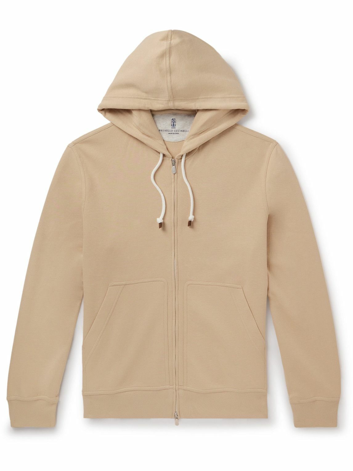 パーカー・フーディ BRUNELLO CUCINELLI COTTON ZIPPED HOODIE BRUNELLO CUCINELLI - Cotton Blend Zipped Hoodie Brunello