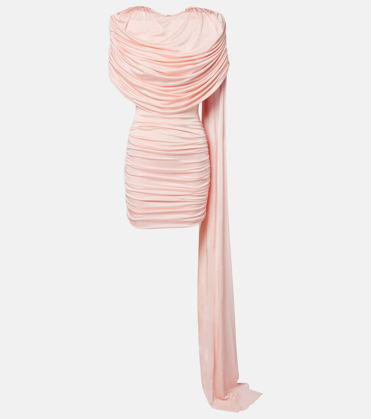 The New Arrivals Ilkyaz Ozel Khara draped gathered minidress
