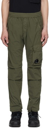 C.P. Company Green Garment-Dyed Cargo Pants