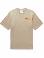 Y-3 - Logo-Appliquéd Stretch-Cotton Jersey T-Shirt - Neutrals