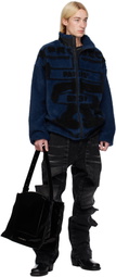 Y/Project Blue 'Paris' Best' Jacquard Fleece Jacket