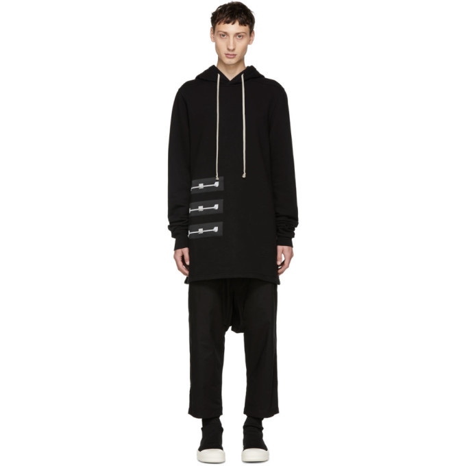 Photo: Rick Owens Drkshdw Black Patch Pullover Hoodie