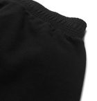 Givenchy - Wide-Leg Logo-Print Loopback Cotton-Jersey Shorts - Black