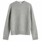 Dries Van Noten Men's Melbourne Marl Crew Neck Jumper in Mid Grey