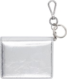 Acne Studios Silver Folded Leather Wallet