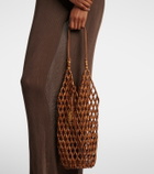 Saint Laurent Supple beaded tote bag
