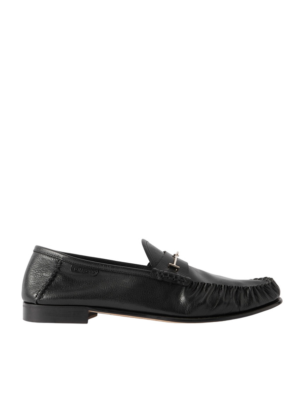 Photo: TOM FORD - Ripley Embellished Leather Loafers - Black