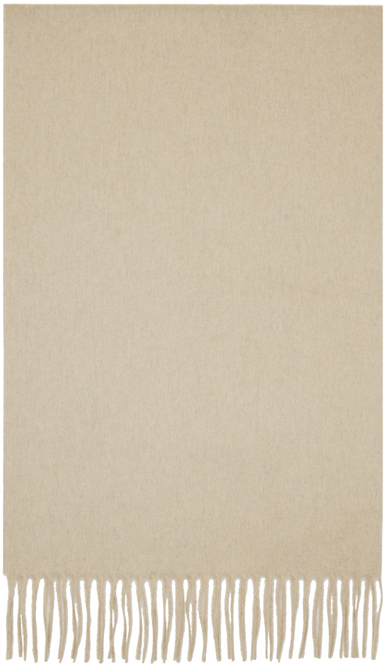 Max Mara Beige Cashmere Scarf