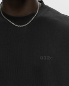032c Oversized Logo T Shirt Black Shortsleeves