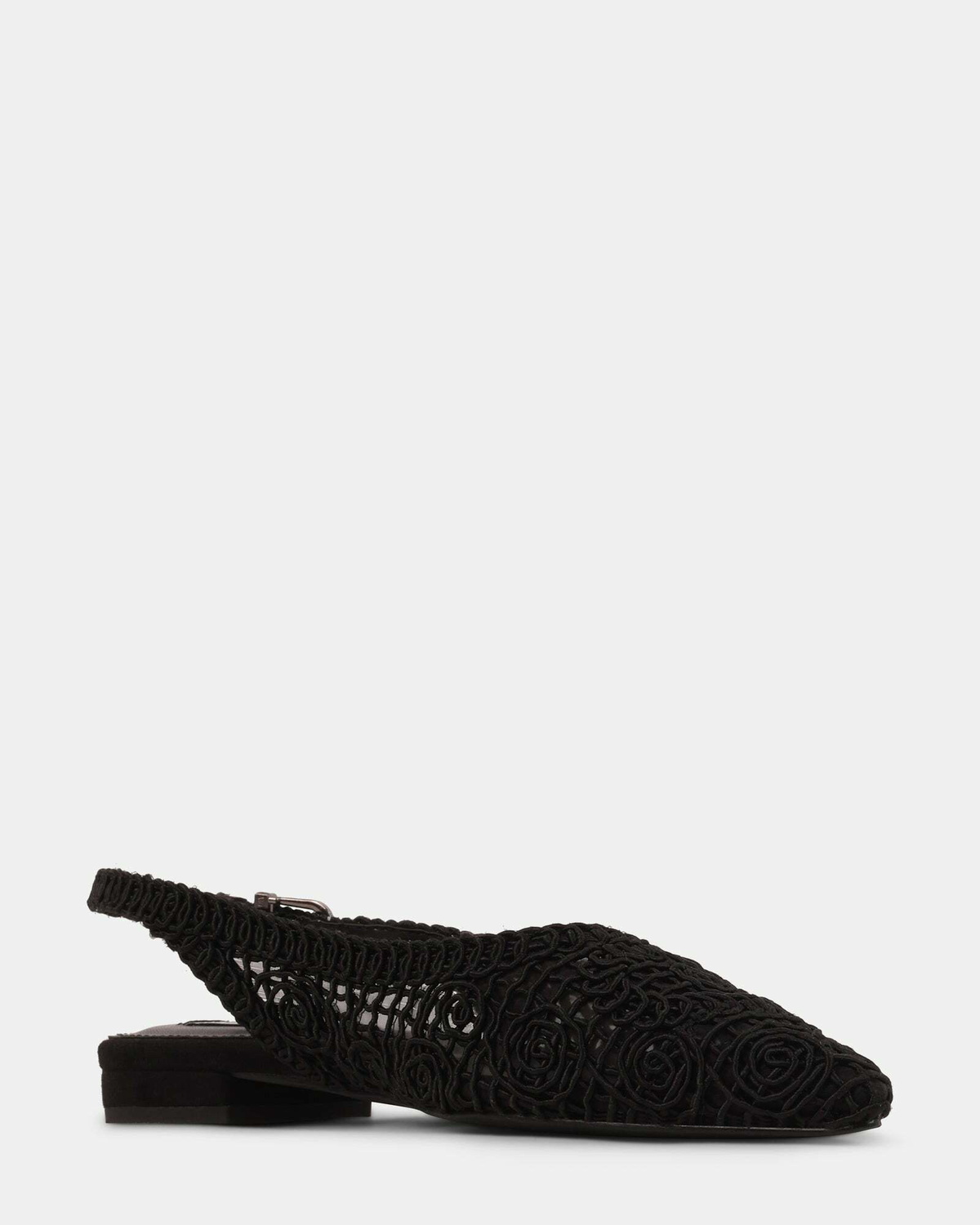 Steve Madden Dace Flats in Black Fabric