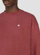 Acne Studios - Face Patch Sweatshirt in Red