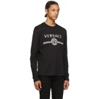Versace Black Medusa Logo Long Sleeve T-Shirt