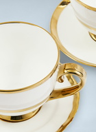 POLSPOTTEN Set Of Two Golden Finds Teacups