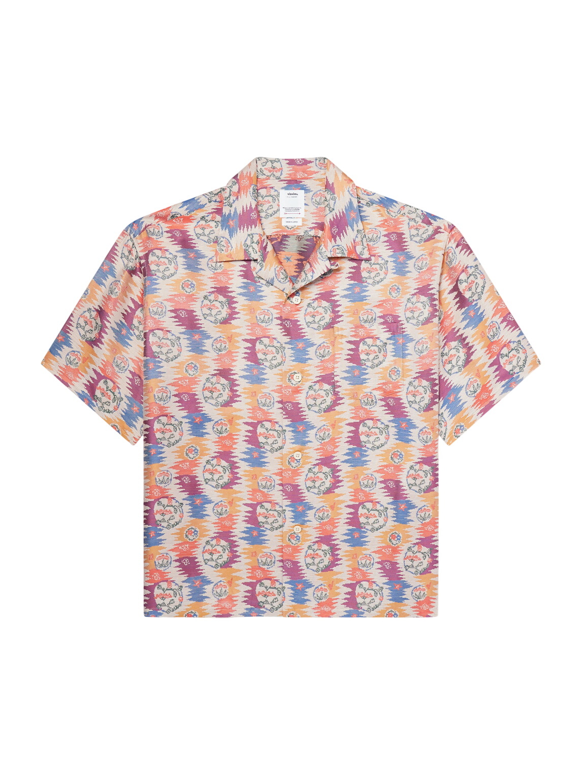 Visvim - Crosby Convertible-Collar Embroidered Silk-Shantung Shirt