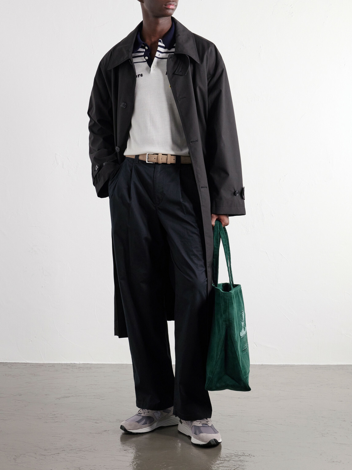 Aimé Leon Dore - Logo-Embroidered Cotton-Corduroy Tote - Green