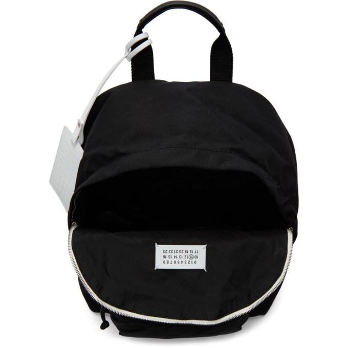 【関税&送料込】Maison Margiela Black Canvas Backpack Maison Margiela Black Nylon Canvas Backpack Maison Margiela