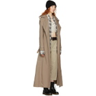 Marc Jacobs Tan Redux Grunge Nylon Trench Coat