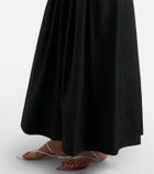 Alaïa Cotton-blend maxi skirt