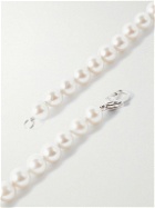 POLITE WORLDWIDE® - Sterling Silver, Pearl and Enamel Necklace