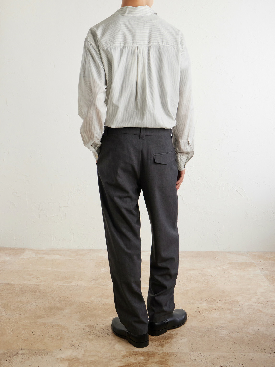 A.P.C. - Renato Wide-Leg Pleated Twill Trousers - Gray