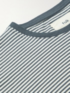 Folk - Striped cotton-jersey T-shirt - Gray