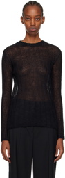 Kenzo Black Kenzo Paris Semi-Sheer Sweater