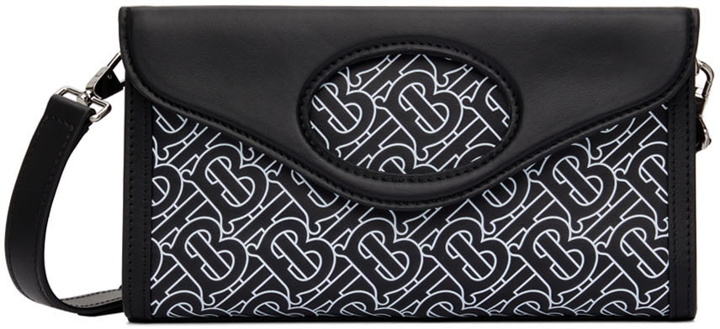 Photo: Burberry Black Monogram Foldover Pouch