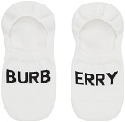 Burberry White Rib Invisible Socks