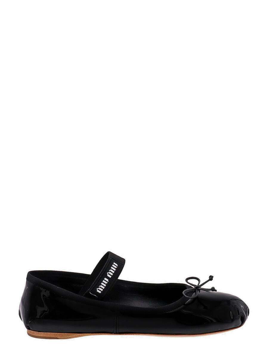 Miu Miu Ballerinas Black Womens Miu Miu