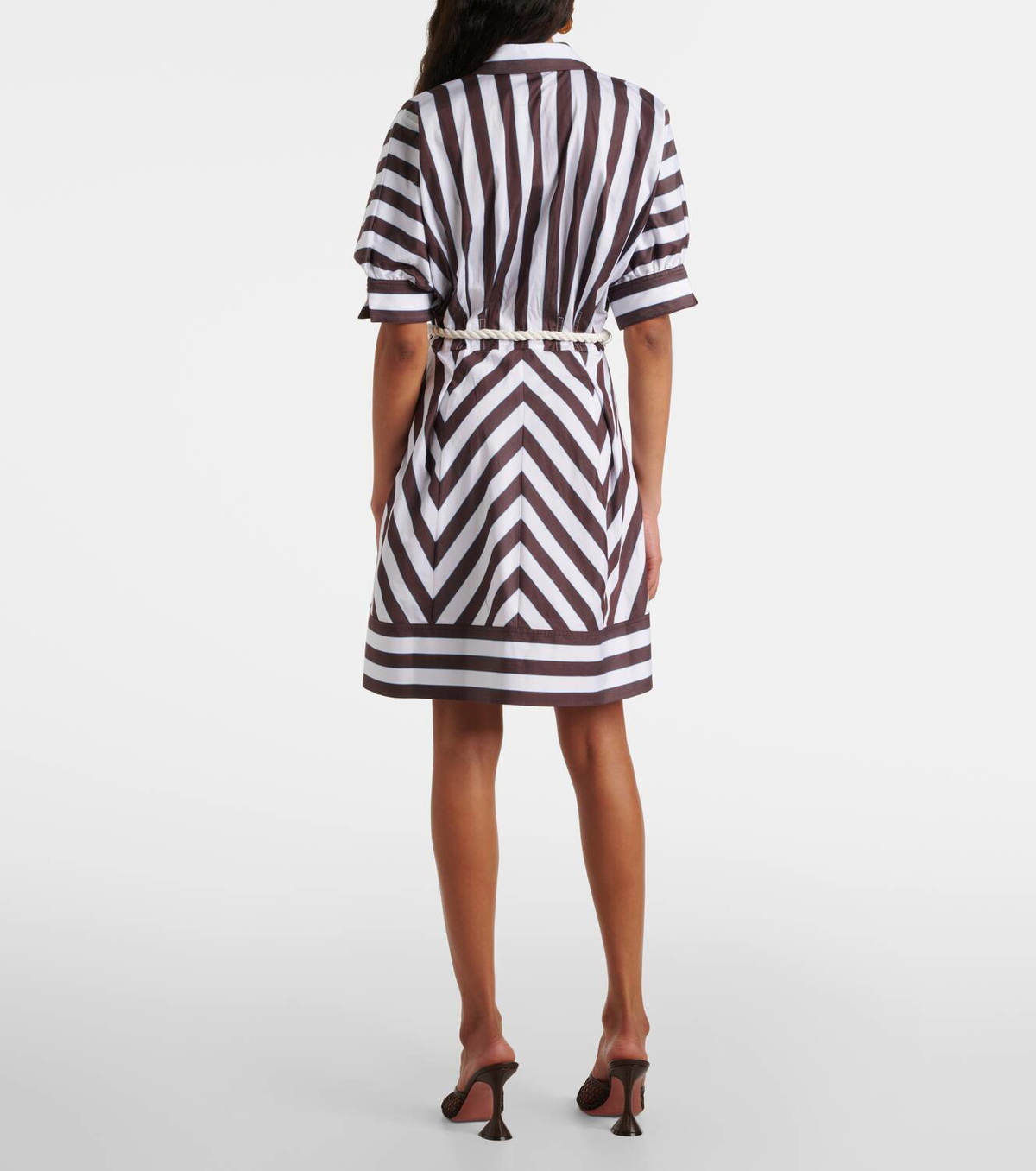 Rebecca Vallance Pippa striped cotton minidress