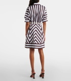 Rebecca Vallance Pippa striped cotton minidress