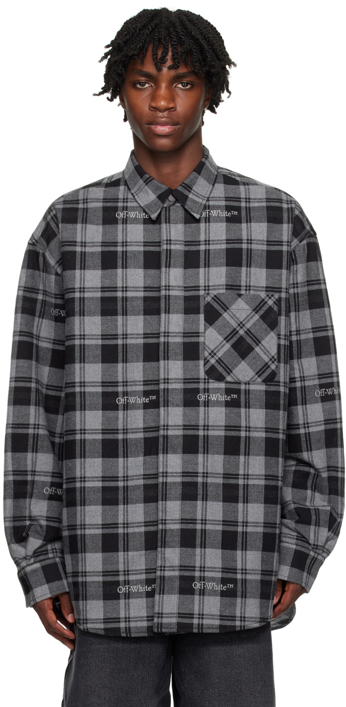 Off white checkered on sale jacket