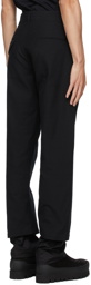 Ann Demeulemeester Black Cotton Double Hem Trousers