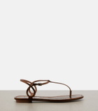 Aquazzura Almost Bare snake-effect leather sandals