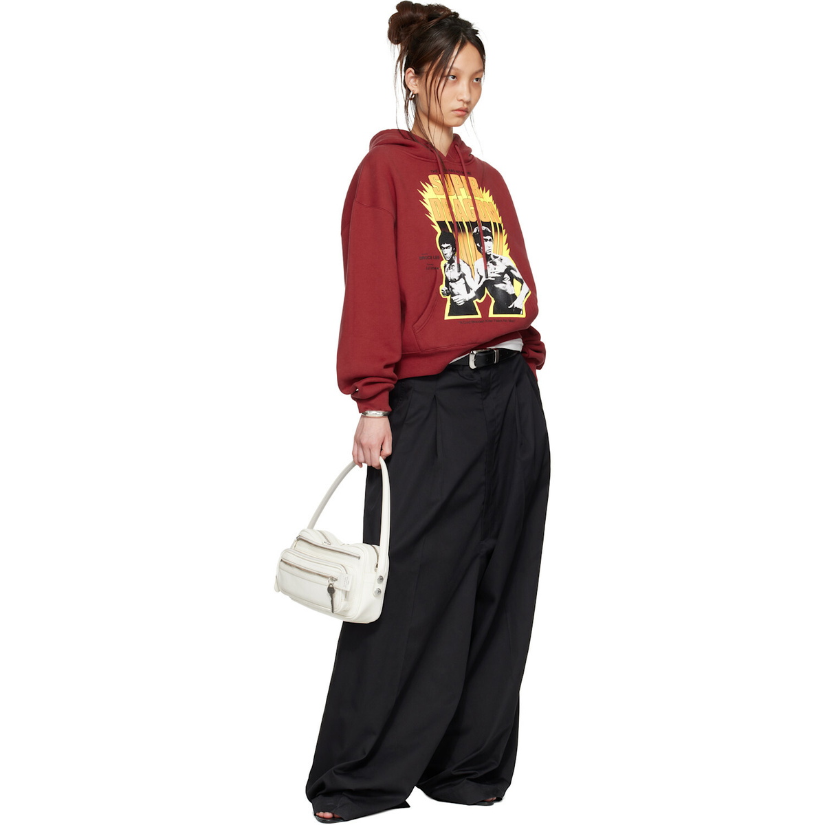 LU'U DAN BRUCE LEE x LỰU ĐẠN Red Heavy Weight Gym Hoodie